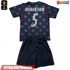 Lacne Dětský Futbalové dres Spojené štáty Antonee Robinson #5 MS 2026 Krátky Rukáv - Preč (+ trenírky)